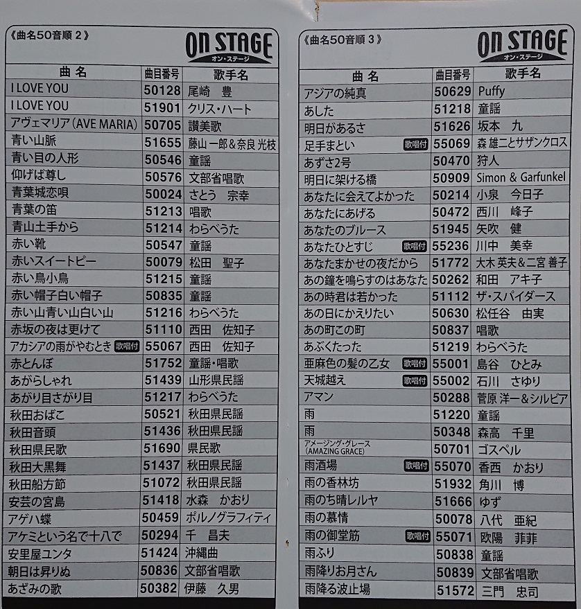 曲目